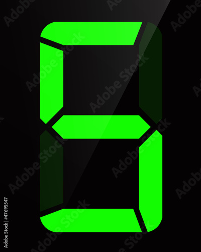 Illustration: Chiffre digital - Numéro 5 Chiffre digital - Numéro 5