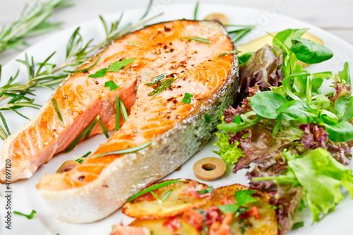 Photo: Steak vom Lachs Steak vom Lachs
