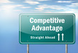 Highway Signpost "Competitive Advantage"