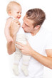 papa mit baby