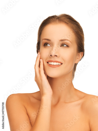 Photo: face and hands of beautiful woman face and hands of beautiful woman