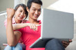 Young people at computer