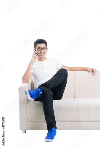 Photo: Phoning man Phoning man