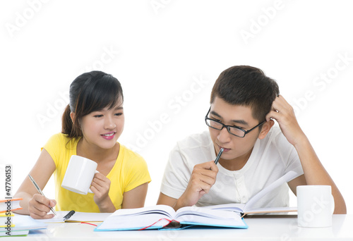 Photo: Homework together Homework together