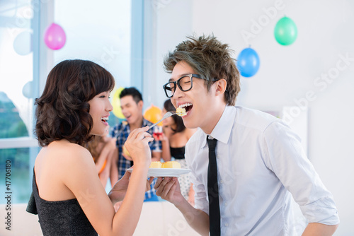 Photo: Flirting at party Flirting at party