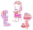 Word Cloud of Children Reading Book