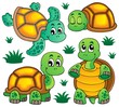 Vector: Image with turtle theme 1 Image with turtle theme 1