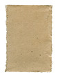 Torn cardboard isolated