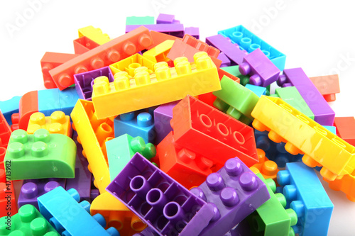 Photo: plastic building blocks plastic building blocks