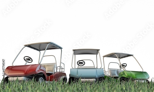 Illustration: golf carts golf carts
