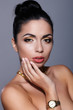 beautiful  young  woman  with  perfect skin