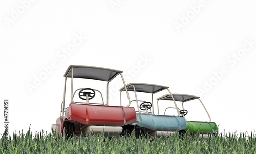 Illustration: golf carts golf carts