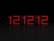 21 December 2012. Bad day on red display. End of the world.