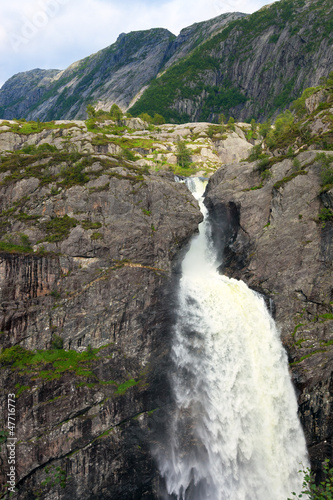 Photo: Manafossen waterfall Manafossen waterfall