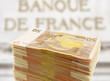 Photo: banque de France, liasse de billets banque de France, liasse de billets