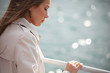 Woman on the river