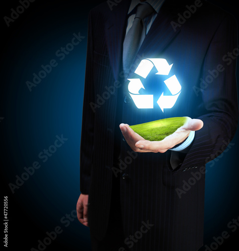 Photo: Recycle symbol Recycle symbol