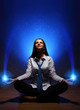 Business woman meditating