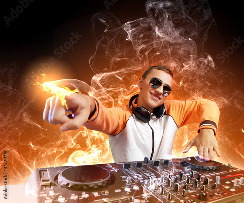 Photo: dj and mixer dj and mixer