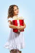 portrait of a cute little girl