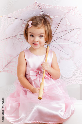Photo: Cute playful little princess Cute playful little princess