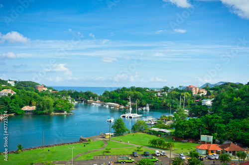 Photo: Beautiful view of Saint Lucia, Caribbean Islands Beautiful view of Saint Lucia, Caribbean Islands