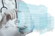 Medicine doctor working with modern computer
