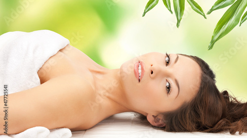 Photo: beautiful woman in spa salon beautiful woman in spa salon