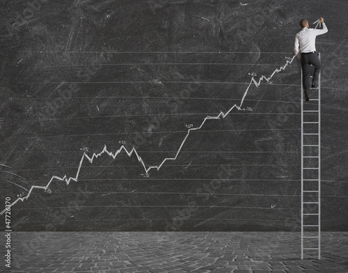 Photo: Positive statistical trend Positive statistical trend