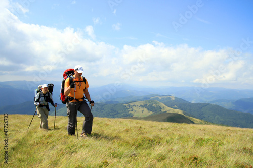 Photo: Summer hiking in the mountains. Summer hiking in the mountains.
