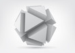 Vector polyhedron with triangular extruded faces