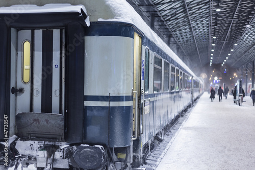 Photo: Train at winter Train at winter