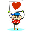 Vector: happy kids cartoon hand-drawn happy kids cartoon hand-drawn