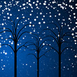 Vektor: winter trees background winter trees background