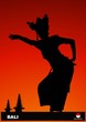 silhouette dance from bali