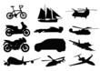 Silhouette image of transportation