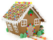 Gingerbread House and Snowman on the White Background