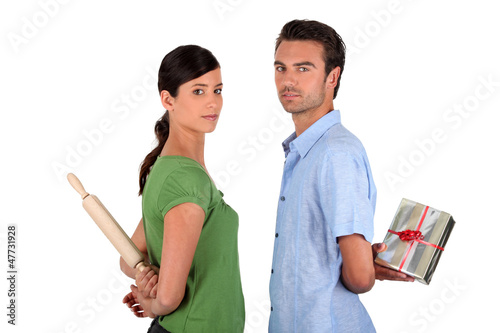 Photo: Husband apologizing to wife Husband apologizing to wife