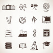 Vector: educational icon stock vector educational icon stock vector