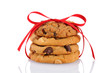 Photo: Cookies Tied With a Red Ribbon Cookies Tied With a Red Ribbon