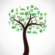 Vector: Tree with eco nature icons stock vector Tree with eco nature icons stock vector