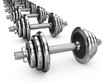 Ilustração: Dumbell weights Dumbell weights
