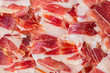 jabugo ham plate closeup
