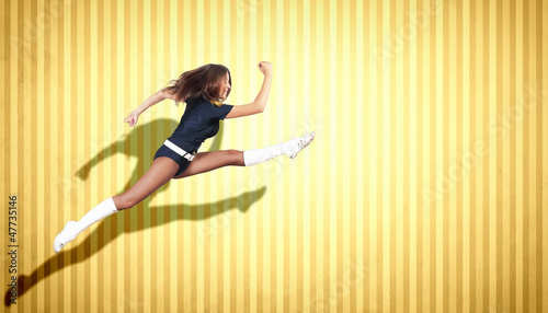 Photo: young woman dancing and jumping... young woman dancing and jumping...