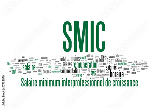 Vector: SMIC (Salaire minimum interprofessionnel de croissance) SMIC (Salaire minimum interprofessionnel de croissance)