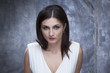 brunette woman posing
