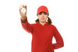 Female fitness trainer with stopwatch
