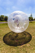 child has fun in the Zorbing Ball
