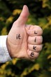 "like it" auf Hand geschrieben Daumen ist hoch