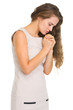Young woman praying